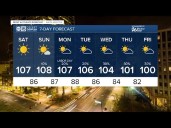 Hot temperatures for Labor Day weekend in the Valley