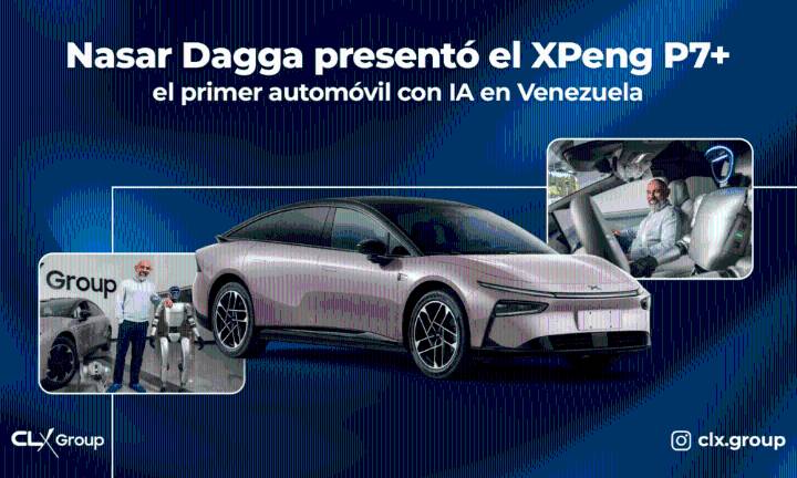 Nasar Dagga presentó el XPeng P7+, el primer automóvil con IA en Venezuela