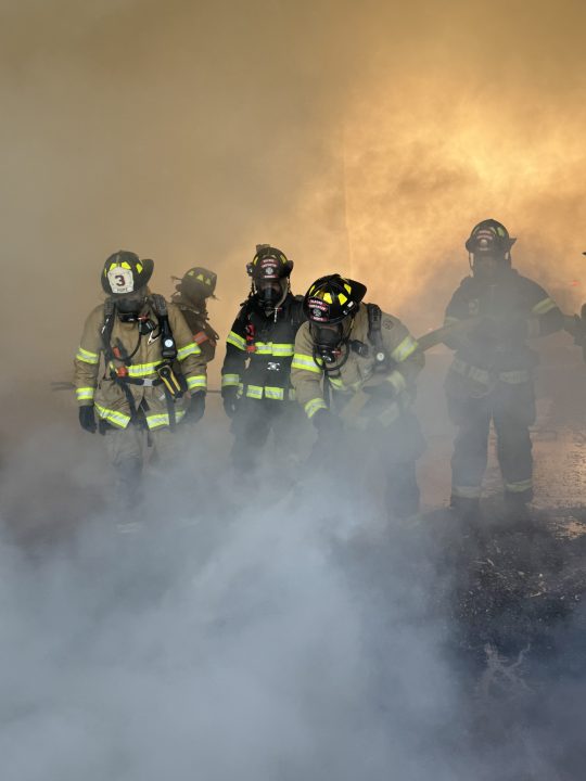 PHOTOS: Crews fight dumpster fire at Milford Transfer Station