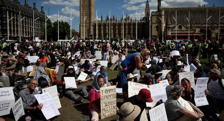 Más de 400 arrestados en una manifestación a favor del grupo Palestine Action en Londres 