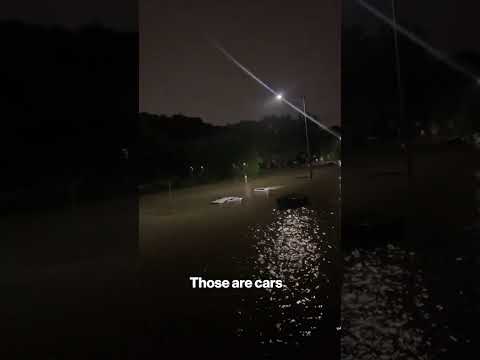 WATCH: Severe Rain Submerges Cars in Milwaukee #shorts