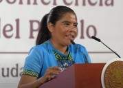 Presentan a la “imparable” Lorena Ramírez en La Mañanera