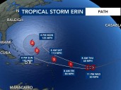Tropical Storm Erin slated to become hurricane by Friday morning
