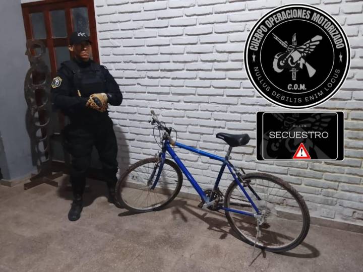 SAENZ PEÑA: Abandonan Una Bici Al Ver A Los Motorizados