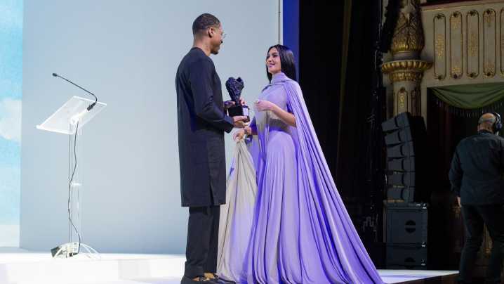 Kim Kardashian—in Margiela Couture—Steals the Show at the DVF Awards in Venice