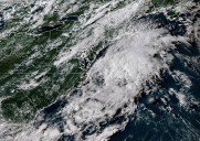 Tropical storms Juliette and Fernand churn over open waters in Pacific and Atlantic oceans