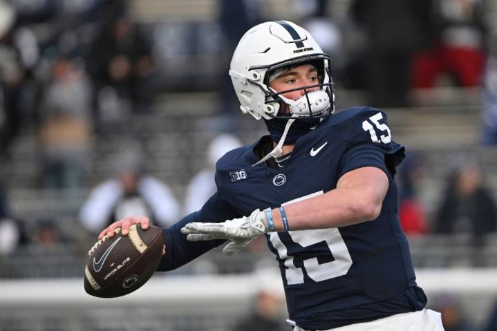 Quarterback Drew Allar is comfortable, trimmer and set for his final year at Penn State
