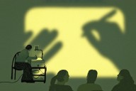 For overhead projectors, the lights have dimmed