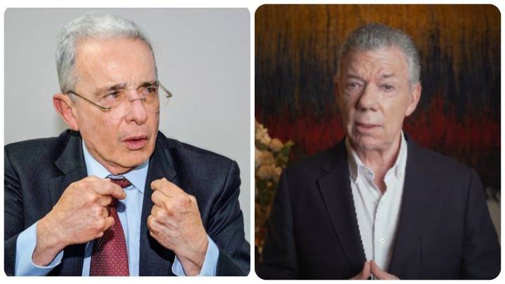 Fuerte choque entre Álvaro Uribe y Juan Manuel Santos: esto se han dicho en las últimas horas en redes sociales