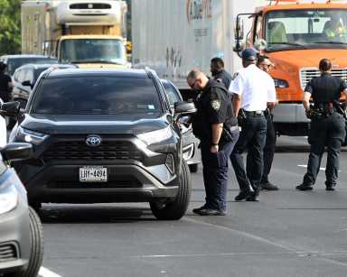 MTA and New York law enforcement agencies celebrate 100th ghost plate enforcement operation