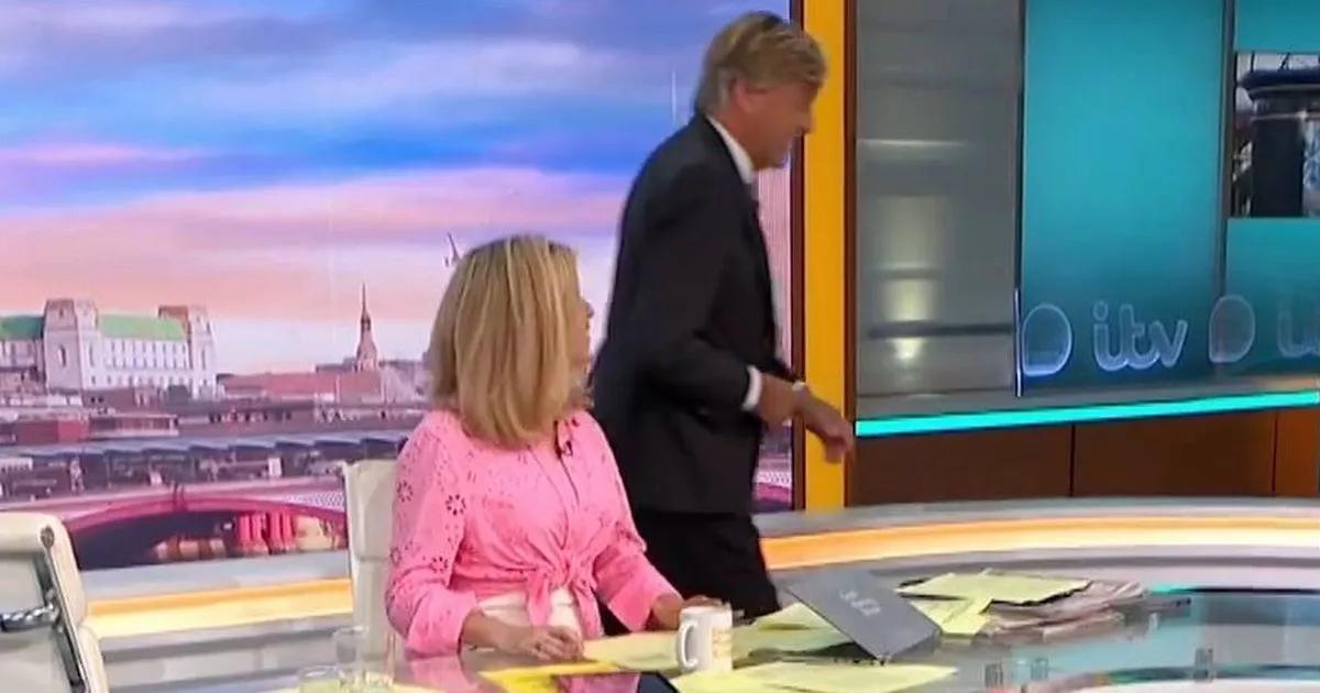 GMB's Richard Madeley marches off set live on-air forcing Kate Garraway to host solo