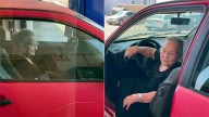 Una abuela de 93 años se hizo viral en TikTok por conducir hasta el trabajo de su nieta