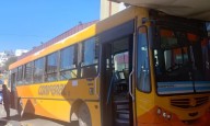 Colectivo trasladó a una mujer descompensada: chocó con un alero del hospital y hay 9 heridos