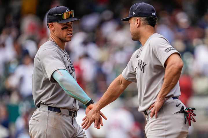 Aaron Judge has some high praise for fellow Yankees slugger: 'He's been one of the best for a long time'