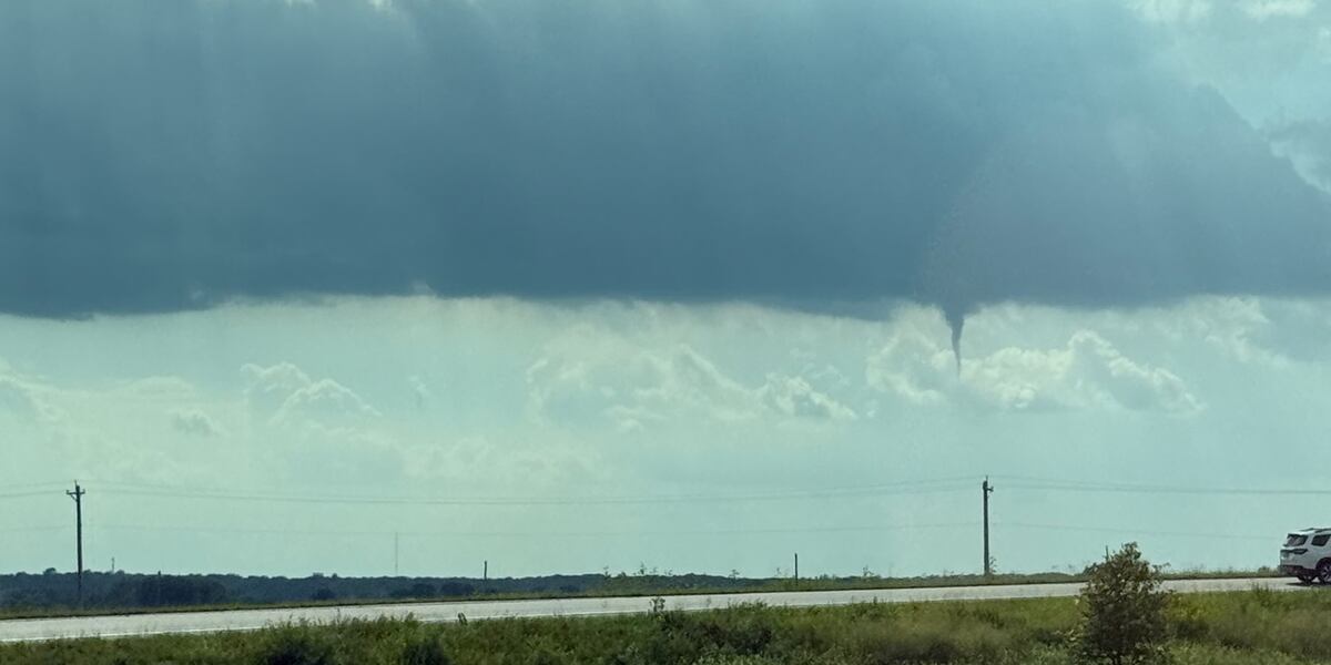 Funnel clouds spotted Wednesday evening