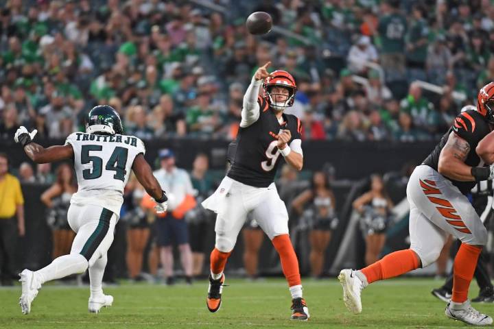 Bengals' Joe Burrow nearly flawless in preseason opener
