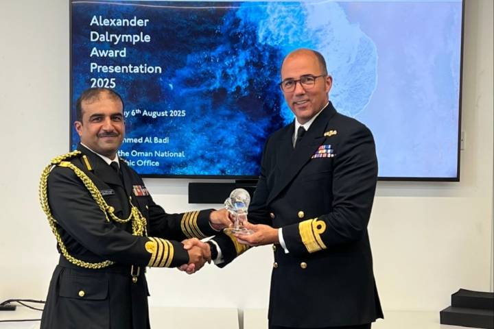 Captain (Aqeed) Ahmed Al Badi receives Alexander Dalrymple Award