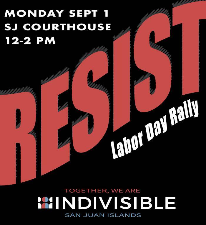 Indivisible Labor Day rally
