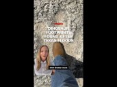 Dinosaur footprints found after Texas floods