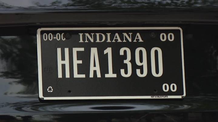 You can now buy a 'blackout' license plate for your Indiana vehicle