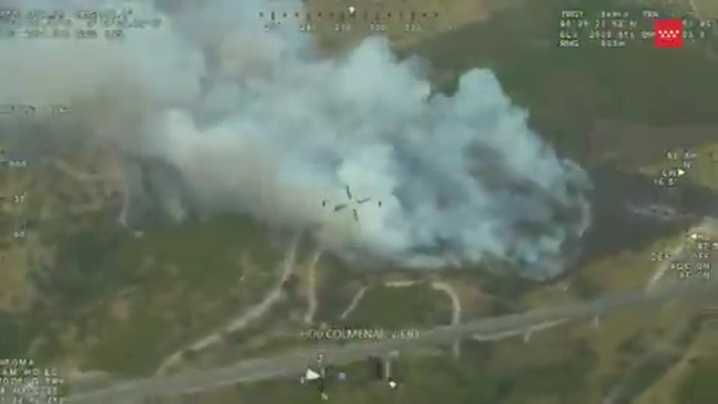 Un incendio de pasto  en Colmenar Viejo obliga a activar la situación operativa 1