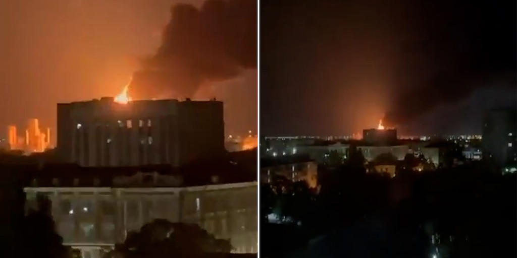 Un dron ucraniano provocó un incendio cerca del “palacio de Vladimir Putin” en el sur de Rusia