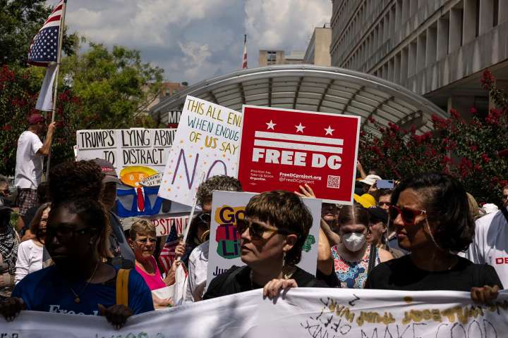 Free DC: Inside the women-founded movement opposing Trump’s militarized takeover