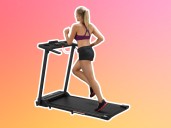 Portable folding treadmill on sale at Walmart for $162, was $250