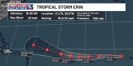 Tropical Storm Erin forms in the Atlantic