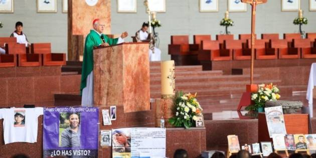Cardenal llama a confiar en Dios ante desinterés de autoridades en búsqueda de desaparecidos
