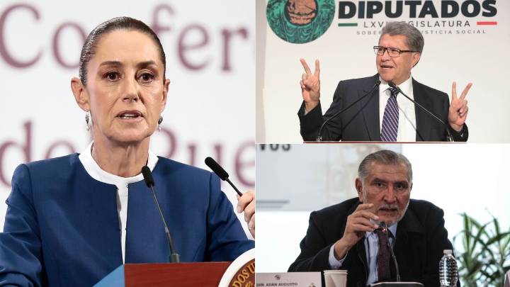 Claudia Sheinbaum se reunirá con Ricardo Monreal y Adán Augusto López en Palacio Nacional