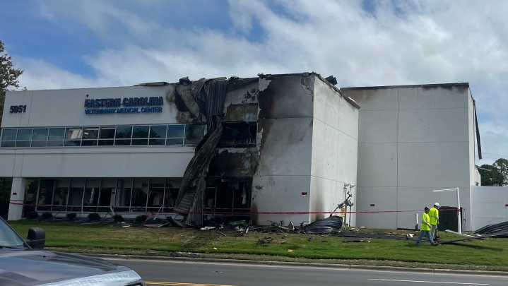 See the aftermath of a building explosion in Wilmington