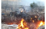 Se registra incendio en predio de Valle Dorado