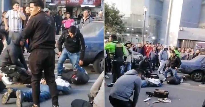 Balacera causa pánico en Cercado de Lima: 5 detenidos por intento de asalto cerca de Hiraoka