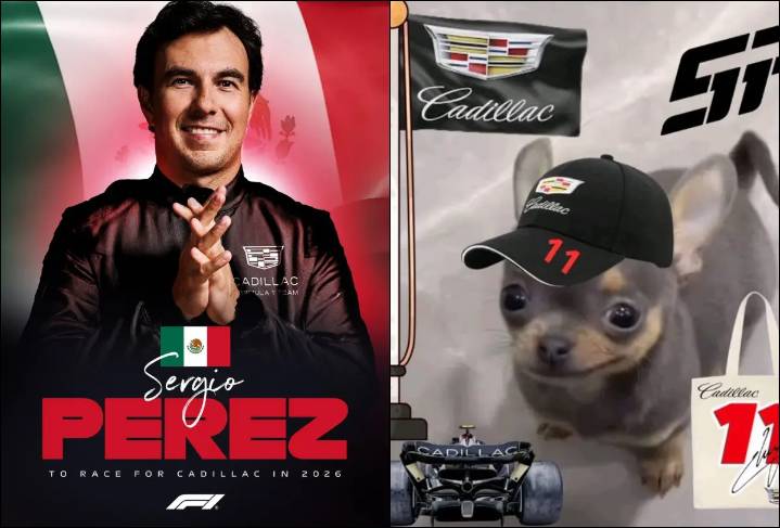 Checo Pérez regresa a la F1 con Cadillac y los fans lo celebran con divertidos memes