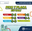 Lunes sin restricción pero ojo el resto de semana: así rota el pico y placa en Cali (18