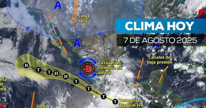 Tormenta Tropical “Ivo”: Lluvias intensas y oleaje ponen en alerta a 3 estados clave en México