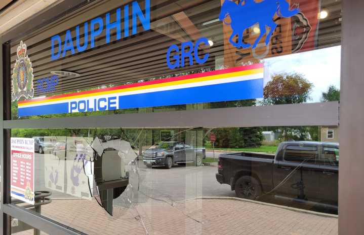 Two charged after objects thrown at Dauphin RCMP station