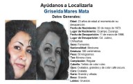 Solicitan ayuda para localizar a Griselda Mares Mata