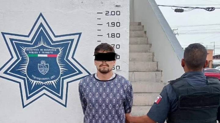 Sujeto detenido luego de lesionar a mujer por un préstamo “gota a gota” en Tequisquiapan