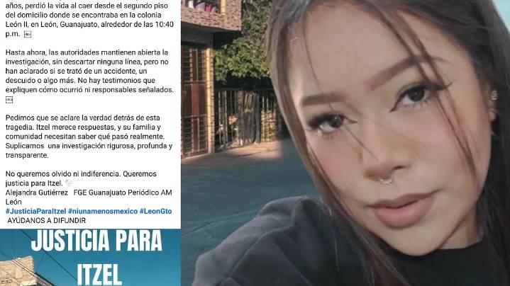 Exigen justicia ante la muerte de Itzel, joven que cayó de balcón en colonia León II