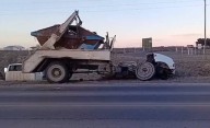 Fuerte accidente con dos conductores lesionados