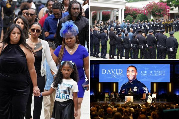 Officers remember Georgia cop who died after CDC shooting in emotional ceremony
