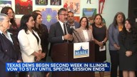 Texas Democrats in Illinois vow to stay until special session ends despite St. Charles bomb threat, Greg Abbott's arrests threat