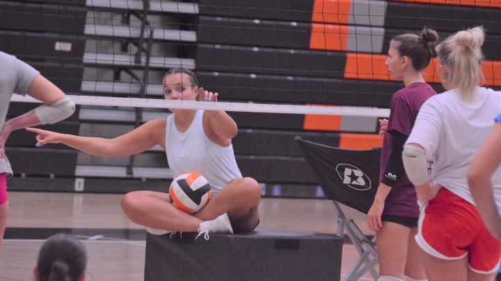 PHOTOS: New coach Jordan Barrette leads practice with Cheboygan varsity volleyball team