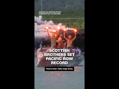 Scottish brothers set Pacific row record