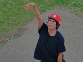 Edmonton police release images of St. Pius X playground arson suspects
