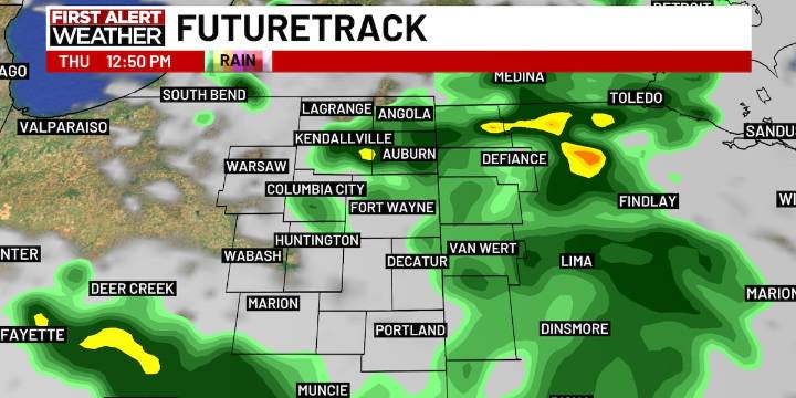 First Alert Forecast: A few scattered showers for Thursday