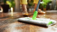 The Genius Swiffer Mop Pad Substitute That's Hiding In Your Closet