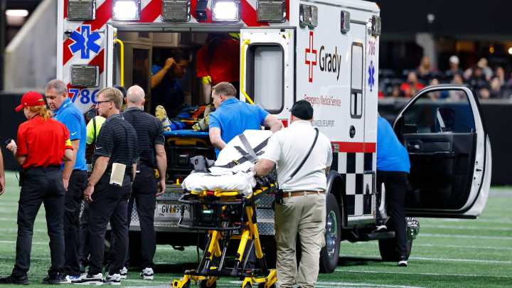 Lions-Falcons game halted after Morice Norris taken off with injury
